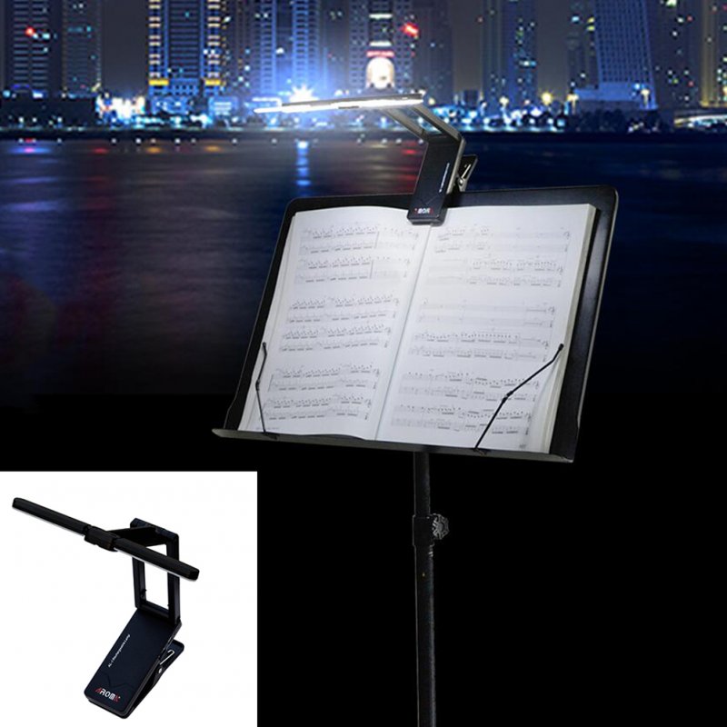 Al-1 Music Score Light Foldable Clip-on Rechargeable LED Smart Light black