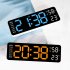 Alarm Clock LED Table Clocks LED Display Alarm Clock With Snooze Mode Electronic Desktop Clocks Home Decoration Clock For Bedroom Apartments Bedside Black shell