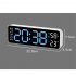 Alarm Clock LED Table Clocks LED Display Alarm Clock With Snooze Mode Electronic Desktop Clocks Home Decoration Clock For Bedroom Apartments Bedside Black shell