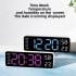 Alarm Clock LED Table Clocks LED Display Alarm Clock With Snooze Mode Electronic Desktop Clocks Home Decoration Clock For Bedroom Apartments Bedside Black shell