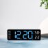Alarm Clock LED Table Clocks LED Display Alarm Clock With Snooze Mode Electronic Desktop Clocks Home Decoration Clock For Bedroom Apartments Bedside Black shell