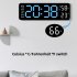 Alarm Clock LED Table Clocks LED Display Alarm Clock With Snooze Mode Electronic Desktop Clocks Home Decoration Clock For Bedroom Apartments Bedside Black shell