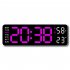 Alarm Clock LED Table Clocks LED Display Alarm Clock With Snooze Mode Electronic Desktop Clocks Home Decoration Clock For Bedroom Apartments Bedside white shell