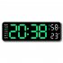 Alarm Clock LED Table Clocks LED Display Alarm Clock With Snooze Mode Electronic Desktop Clocks Home Decoration Clock For Bedroom Apartments Bedside white shell