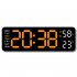 Alarm Clock LED Table Clocks LED Display Alarm Clock With Snooze Mode Electronic Desktop Clocks Home Decoration Clock For Bedroom Apartments Bedside Black shell