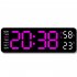 Alarm Clock LED Table Clocks LED Display Alarm Clock With Snooze Mode Electronic Desktop Clocks Home Decoration Clock For Bedroom Apartments Bedside Black shell