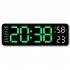 Alarm Clock LED Table Clocks LED Display Alarm Clock With Snooze Mode Electronic Desktop Clocks Home Decoration Clock For Bedroom Apartments Bedside Black shell