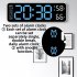 Alarm Clock LED Table Clocks LED Display Alarm Clock With Snooze Mode Electronic Desktop Clocks Home Decoration Clock For Bedroom Apartments Bedside Black shell