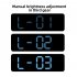 Alarm Clock LED Table Clocks LED Display Alarm Clock With Snooze Mode Electronic Desktop Clocks Home Decoration Clock For Bedroom Apartments Bedside Black shell