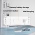Alarm Clock LED Table Clocks LED Display Alarm Clock With Snooze Mode Electronic Desktop Clocks Home Decoration Clock For Bedroom Apartments Bedside Black shell
