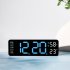 Alarm Clock LED Table Clocks LED Display Alarm Clock With Snooze Mode Electronic Desktop Clocks Home Decoration Clock For Bedroom Apartments Bedside Black shell