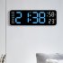 Alarm Clock LED Table Clocks LED Display Alarm Clock With Snooze Mode Electronic Desktop Clocks Home Decoration Clock For Bedroom Apartments Bedside Black shell