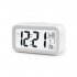 Alarm  Clock Large Lcd Display Battery Digital Kids Clock Light Sensor Nightlight Office Table Clock White