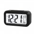 Alarm  Clock Large Lcd Display Battery Digital Kids Clock Light Sensor Nightlight Office Table Clock White