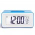 Alarm  Clock Plastic Mini Smart Voice activated Electronic Clock With Digital Display blue