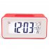 Alarm  Clock Plastic Mini Smart Voice activated Electronic Clock With Digital Display blue