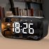 Alarm Clock Radio with Wireless Bluetooth Speaker FM Radio Night Light Home Bedroom Kitchen Office Kids blue