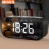 Alarm Clock Radio with Wireless Bluetooth Speaker FM Radio Night Light Home Bedroom Kitchen Office Kids blue