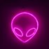 Alien Sign Desktop Lamp Nightstand Lamps USB Powered Night Light Hanging Alien Table Decoration For Living Room Bedroom Gaming Room Children s Room blue