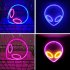 Alien Sign Desktop Lamp Nightstand Lamps USB Powered Night Light Hanging Alien Table Decoration For Living Room Bedroom Gaming Room Children s Room blue