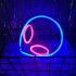 Alien Sign Desktop Lamp Nightstand Lamps USB Powered Night Light Hanging Alien Table Decoration For Living Room Bedroom Gaming Room Children s Room blue