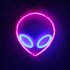 Alien Sign Desktop Lamp Nightstand Lamps USB Powered Night Light Hanging Alien Table Decoration For Living Room Bedroom Gaming Room Children s Room blue