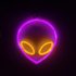Alien Sign Desktop Lamp Nightstand Lamps USB Powered Night Light Hanging Alien Table Decoration For Living Room Bedroom Gaming Room Children s Room blue