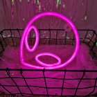 Alien Sign Desktop Lamp Nightstand Lamps USB Powered Night Light Hanging Alien Table Decoration For Living Room Bedroom Gaming Room Children's Room pink