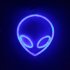 Alien Sign Desktop Lamp Nightstand Lamps USB Powered Night Light Hanging Alien Table Decoration For Living Room Bedroom Gaming Room Children s Room blue