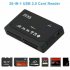 All in One Memory Card Reader USB External SD Mini Micro M2 MMC XD Fast black black