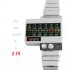 All metal red LED watch from the future which manifests infinite coolness by rewriting the rules of how temporal data  time  should be displayed   By watching t