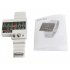 All metal red LED watch from the future which manifests infinite coolness by rewriting the rules of how temporal data  time  should be displayed   By watching t