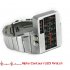All metal red LED watch from the future which manifests infinite coolness by rewriting the rules of how temporal data  time  should be displayed   By watching t