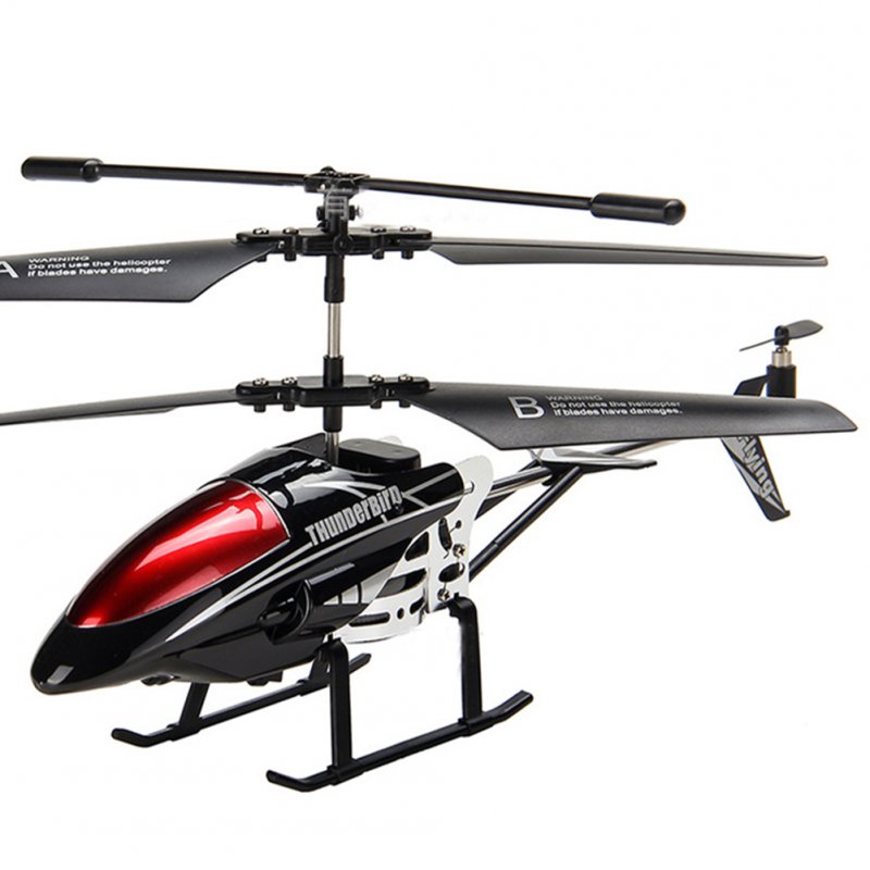 Alloy 3.5 Channels RC Helicopter Fall Resistant Electronic Charging Plane Model Toys for Kids black