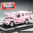 Alloy Car Model Ornaments Compatible for Brabus G Simulation Pull Back Car Toy