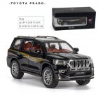 Alloy Car Model Toy for 1:24 prado Pull-back Cars Kid Toys For Children Gifts Boy cross country vehicle Toy black