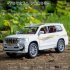 Alloy Car Model Toy for 1 24 prado Pull back Cars Kid Toys For Children Gifts Boy cross country vehicle Toy white