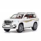 Alloy Car Model Toy for 1:24 prado Pull-back Cars Kid Toys For Children Gifts Boy cross country vehicle Toy white