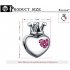 Alloy Diamante Heart Crown Bead with Big Hole Ornament Accessories