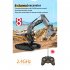 Alloy Engineering Vehicle Remote Control Excavator Bulldozer Dump Truck Electric Toys For Boys 9 channel Dump truck Chinese 