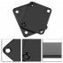 Alloy Neck Plate with 4 Screws Replacement Part for Electric Guitar Bass Silver