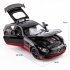 Alloy Simulation 1 32 GT Off road Sports  Car  Model Ornaments Collection Engine Sound Lights Force Control Children Pull back Toys Black yellow