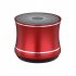Alloy Speaker Metal Card Speaker Mini Subwoofer Portable Outdoor Wireless Speaker For Camping House Office Travel red