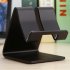 Alloy Steel Table Phone Holder Metal Anti slip Cell Phone Holders Desk Mount Phone Stand for Phone black