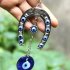 Alloy Wall Hanging Turkey Amulet Protection Blue Eye Of The Devil Home Decoration As shown