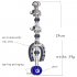 Alloy Wall Hanging Turkey Amulet Protection Blue Eye Of The Devil Home Decoration As shown