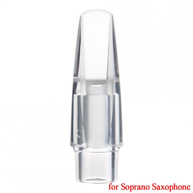 Alto / Soprano Saxophone Professional Transparent Mouthpiece for Sax Playing Jazz Music Soprano saxophone mouthpiece
