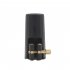 Alto Tenor Soprano Saxophone Mouthpiece PU Leather Clamp Clip   Cap Sax Accessory black Alto