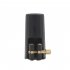 Alto Tenor Soprano Saxophone Mouthpiece PU Leather Clamp Clip   Cap Sax Accessory black Tenor