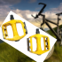 Aluminium Alloy Bike Pedal with Reflective Strips Ultralight MTB Bicycle Accessories yellow